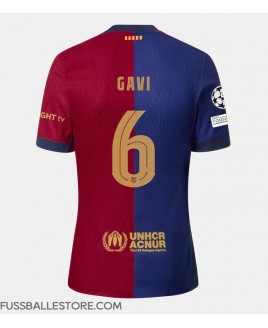 Günstige Barcelona Paez Gavi #6 Heimtrikot 2024-25 Kurzarm